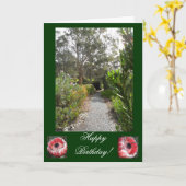 ウィンターガーデンのバースデー・カード カード (黄色い花)