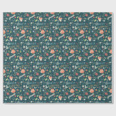 ウィンターガーデンキツネ ラッピングペーパー (フラット)