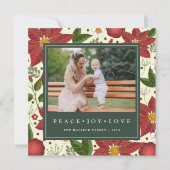 ウィンターガーデン |スクエアホリデーのフォトカード シーズンカード (正面)