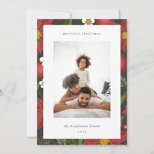 ウィンターガーデン |ホリデーフォトカード シーズンカード (正面)