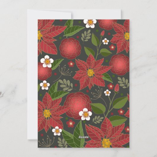 ウィンターガーデン |ホリデーフォトカード シーズンカード (裏面)