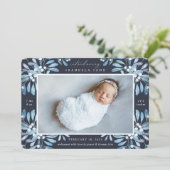 ウィンターガーデン |写真の誕生のお知らせ 案内状 (スタンド正面)