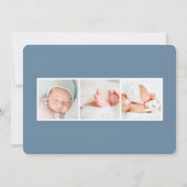 ウィンターガーデン |写真の誕生のお知らせ 案内状 (裏面)