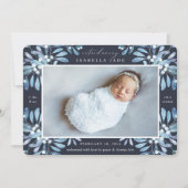 ウィンターガーデン |写真の誕生のお知らせ 案内状 (正面)