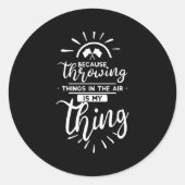 ウィンターガードカラーガード投げ物のジョーク ラウンドシール (正面)