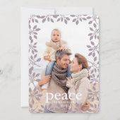 ウィンターガーランドピースホリデーフォトカード シーズンカード (正面)