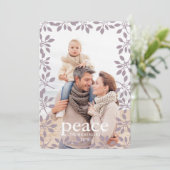 ウィンターガーランドピースホリデーフォトカード シーズンカード (スタンド正面)