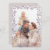 ウィンターガーランドピースホリデーフォトカード シーズンカード (正面/裏面)