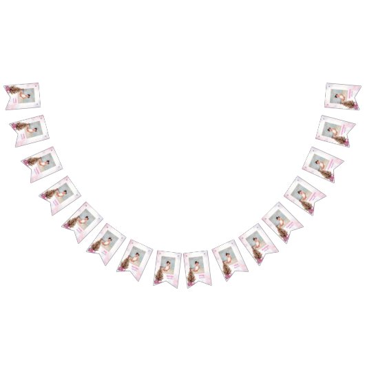 ウィンターガールオネダーランド誕生日月例写真 バンティングフラッグ (全)