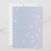 ウィンターガール招待状 招待状 (裏面)