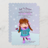 ウィンターガール招待状 招待状 (正面/裏面)