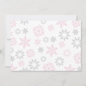 ウィンターガール2ndバースデーフォト招待状 招待状 (裏面)