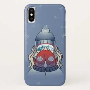 ウィンターガール iPhone X ケース