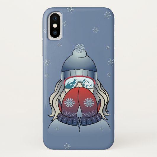ウィンターガール Case-Mate iPhoneケース (裏面)