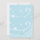 ウィンターキッズ招待状 招待状 (裏面)