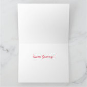 ウィンターキャッスルクリスマスカード。 カード (内部)