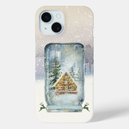 ウィンターキャビンクリスマス Case-Mate iPhoneケース (裏面)