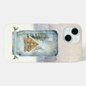 ウィンターキャビンクリスマス Case-Mate iPhoneケース (裏面 (横))