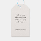 ウィンターキュートスパローイラストレーション ギフトタグ (裏面)