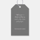 ウィンターキュートスパローイラストレーション ギフトタグ (裏面)