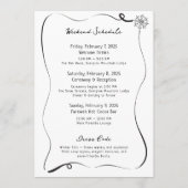 ウィンターキューピッ結婚ドスキー詳細カード プログラム (裏面)