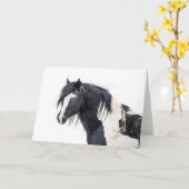 「ウィンターキング」ノートカード カード (黄色い花)