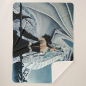 ウィンタークイーンホワイトドラゴンファンタジー シェルパブランケット (正面)