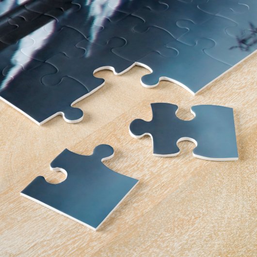 ウィンタークイーンホワイトドラゴンファンタジー ジグソーパズル (側面)