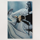 ウィンタークイーンホワイトドラゴンファンタジー ジグソーパズル (縦)