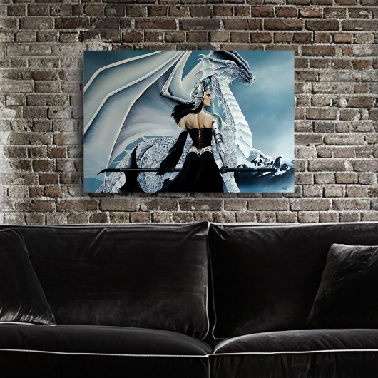 ウィンタークイーンホワイトドラゴンファンタジー ポスター