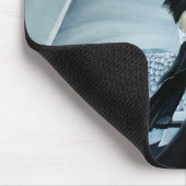 ウィンタークイーンホワイトドラゴンファンタジー マウスパッド (コーナー)