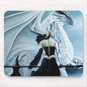 ウィンタークイーンホワイトドラゴンファンタジー マウスパッド (正面)