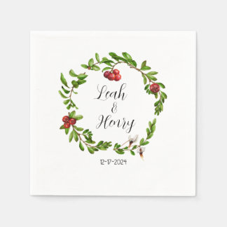 ウィンタークランベリーカクテルナプキンズ スタンダードカクテルナプキン