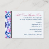 ウィンタークリスタルブルー+ピンクミニ招待状 エンクロージャーカード (裏面)