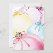 ウィンタークリスマスガール赤ちゃんシャワー招待状 招待状 (裏面)