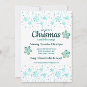 ウィンタークリスマスクッキー交換パーティの招待状 招待状 (正面)