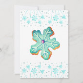 ウィンタークリスマスクッキー交換パーティの招待状 招待状 (裏面)