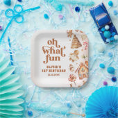 ウィンタークリスマスクッキー誕生日 ペーパープレート (パーティー)