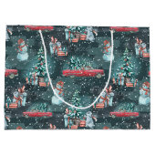 ウィンタークリスマスコージーミディアム抱き枕 ラージペーパーバッグ (裏面)