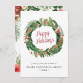 ウィンタークリスマスコーポレート シーズンカード (正面/裏面)