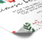 ウィンタークリスマスサンタベビーシャワーミモザバー ポスター (角)