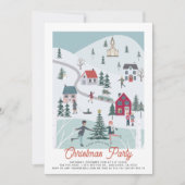 ウィンタークリスマスタウン/ヴィレッジホリデーパーティー 招待状 (正面)