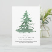 ウィンタークリスマスツリーホリデーパーティー招待状 招待状 (スタンド正面)