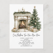 ウィンタークリスマスツリー素朴ニューホームホリデイズ 案内ポストカード (正面)