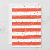 ウィンタークリスマスティーベビーは醸造招待状 招待状 (裏面)