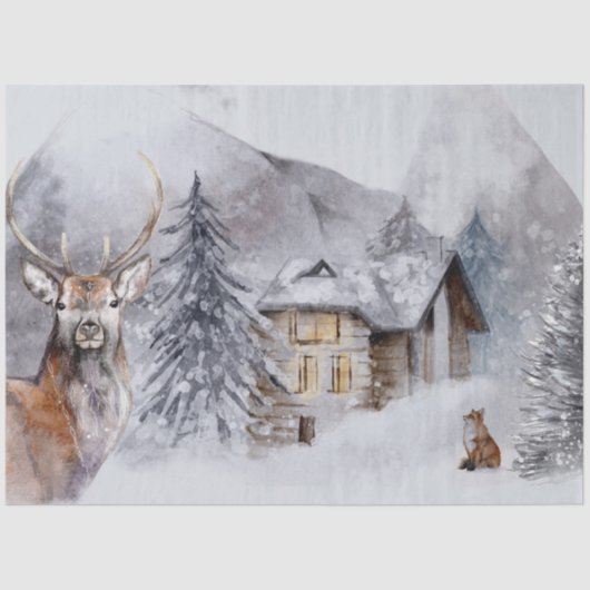 ウィンタークリスマスデザイン1 薄葉紙 (正面)