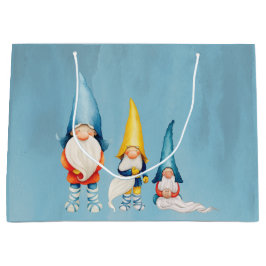 ウィンタークリスマスノルディック格言ハイゲ ラージペーパーバッグ