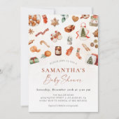 ウィンタークリスマスベビーシャワー招待状 招待状 (正面)