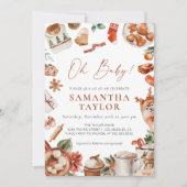 ウィンタークリスマスベビーシャワー招待状 招待状 (正面)