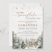 ウィンタークリスマスベビーシャワー招待状 招待状 (正面)